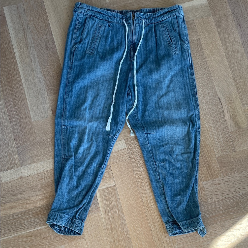 Free people Anthropologie pinstripe jeans size medium